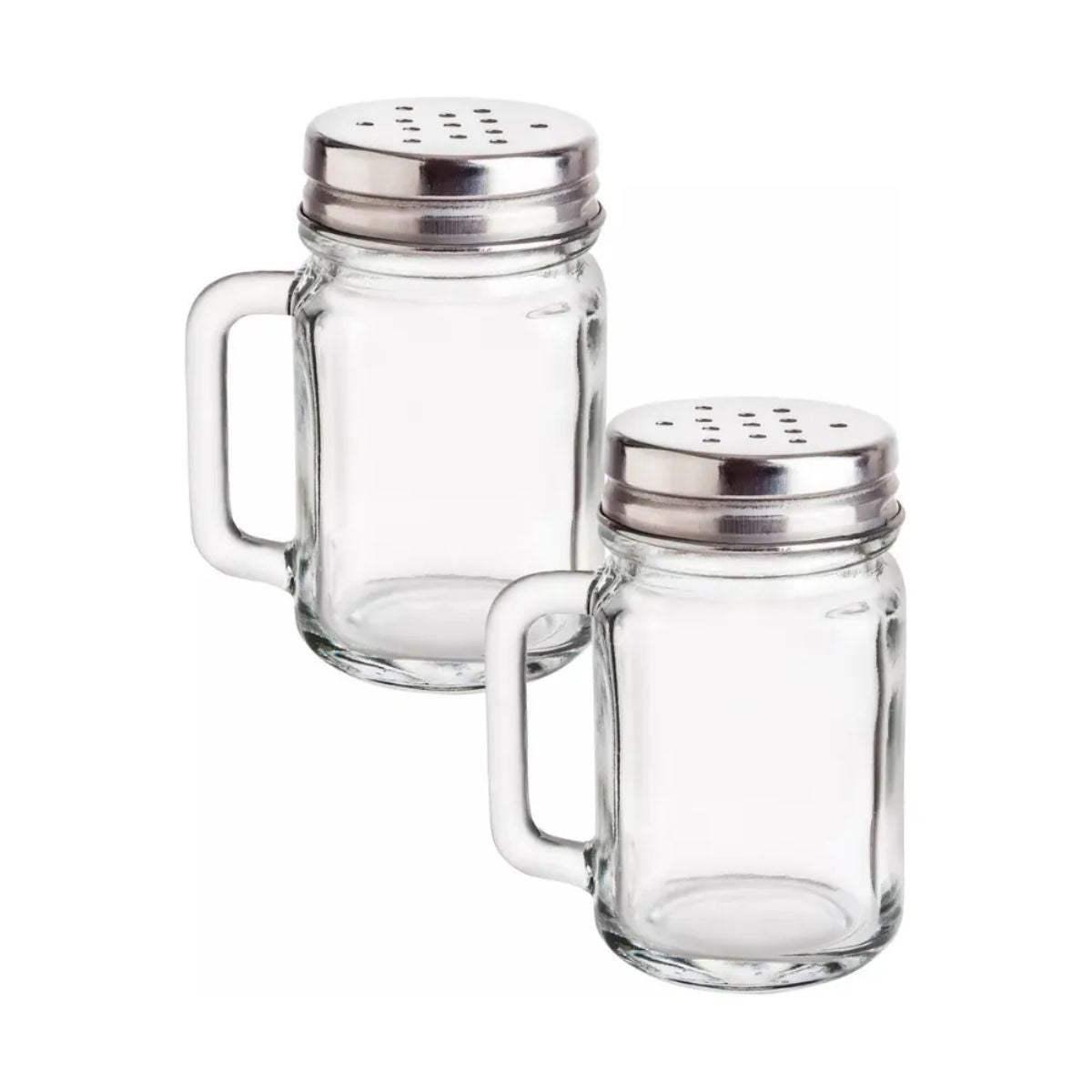 Set 6 Saleros Cristal Mason Jar Liso 10 Ml Vidrio