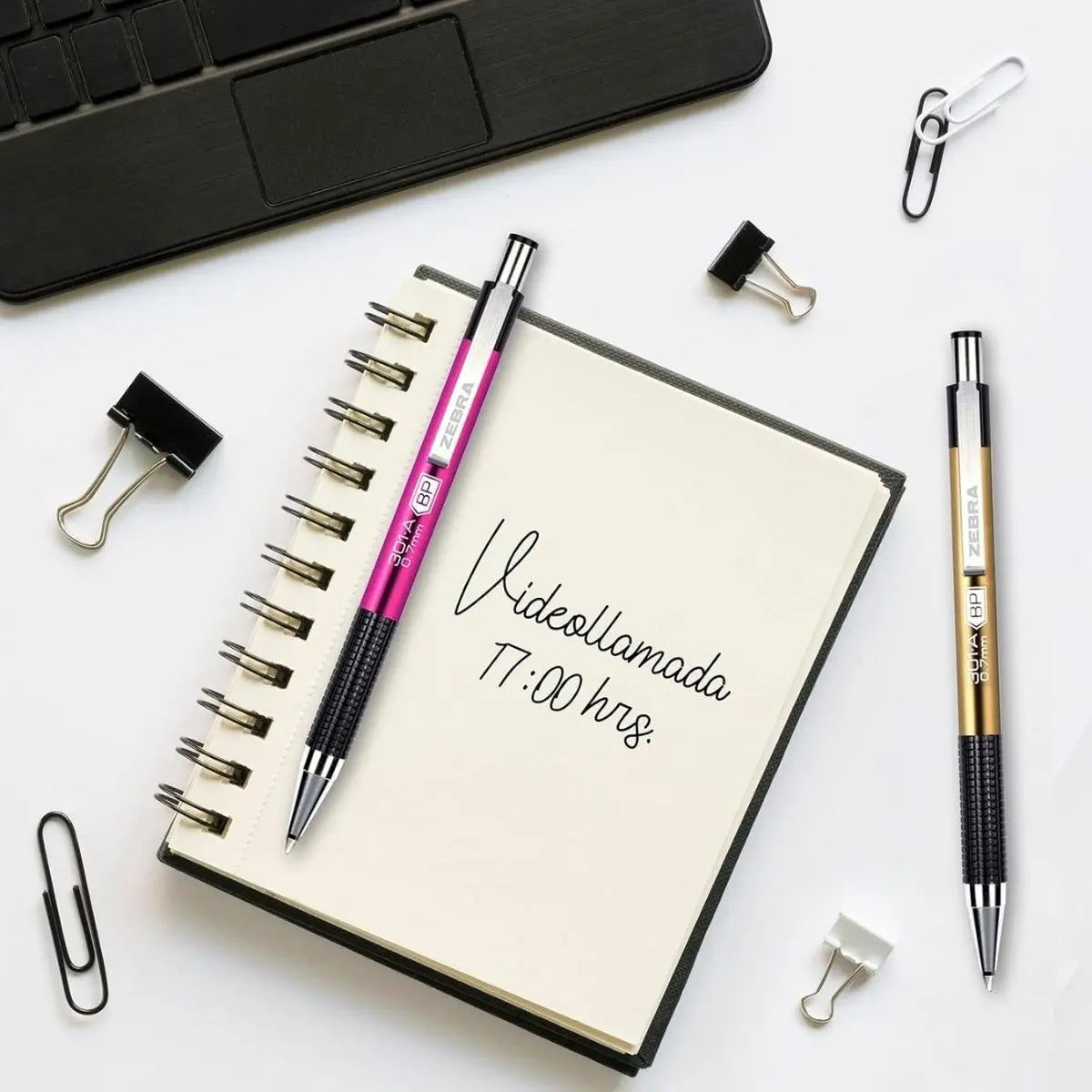 Boligrafo Retractil F-301 A Zebra Punto Fino 0.7 Mm Oro Zebra