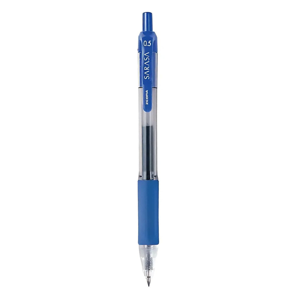 12 Boligrafo Retractil Sarasa Zebra Tinta Azul Gel 0.5mm