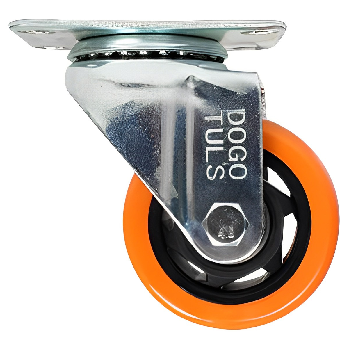 4 Rodaja Pvc Naranja Giratoria Placa 4 90kg Dogotuls