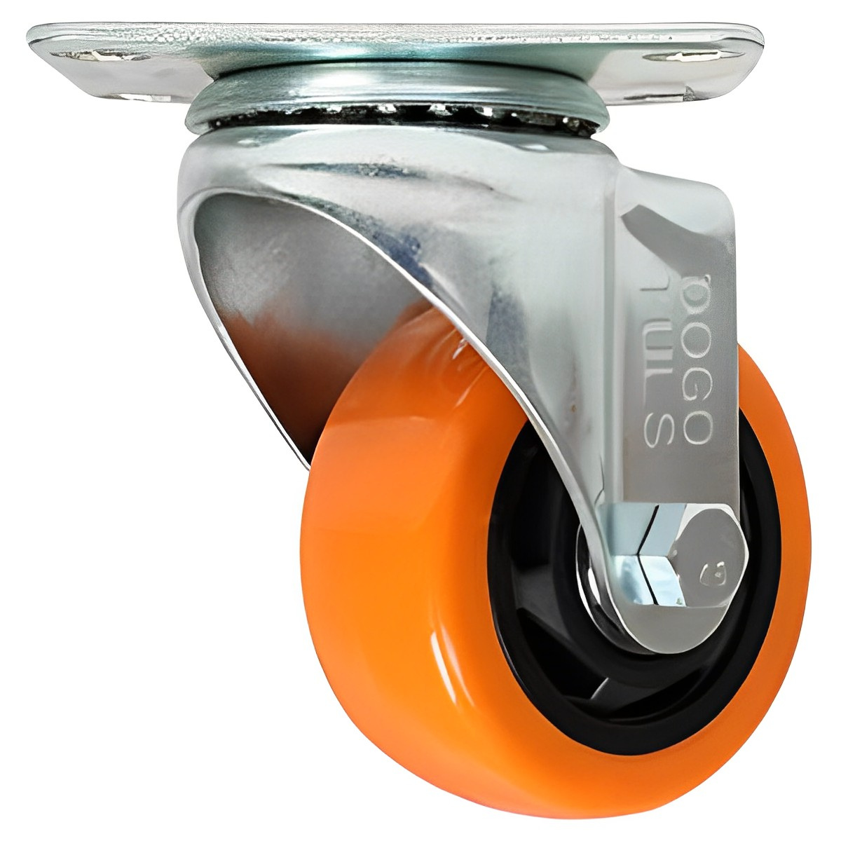 4 Rodaja Pvc Naranja Giratoria Placa 4 90kg Dogotuls