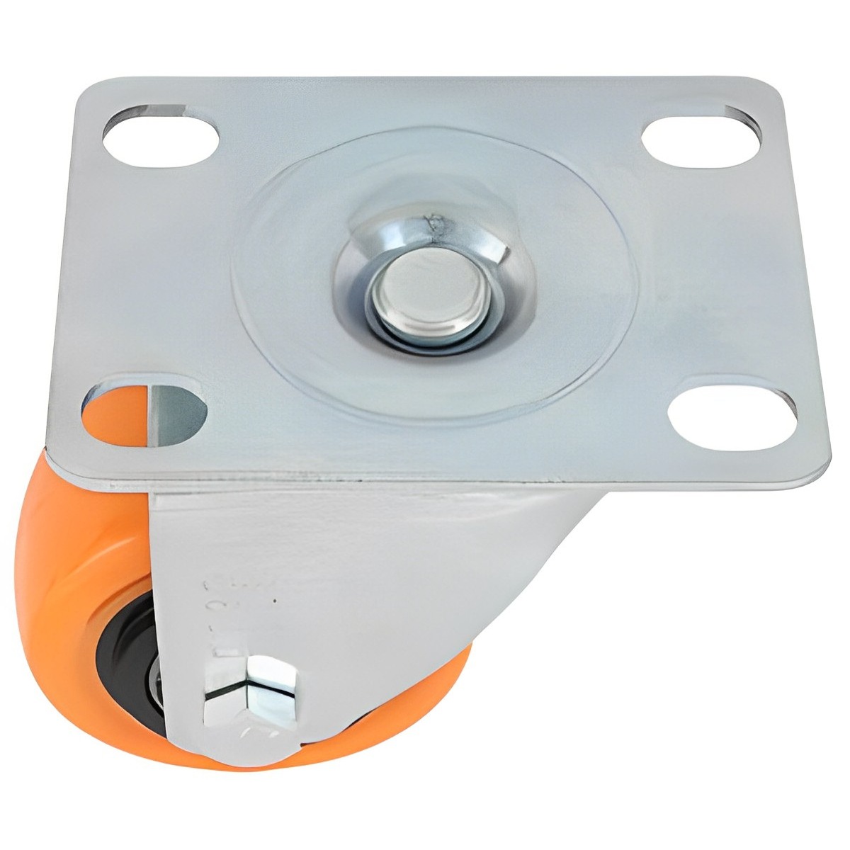 4 Rodaja Pvc Naranja Giratoria Placa 4 90kg Dogotuls