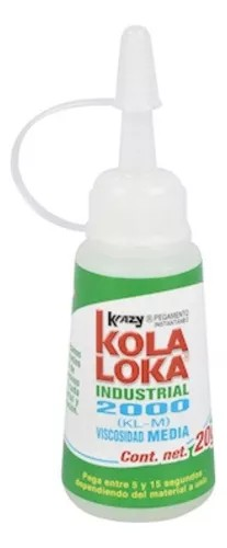 Paquete 6/u Pegamento Industrial Kola Loca Vis/2000 20gr