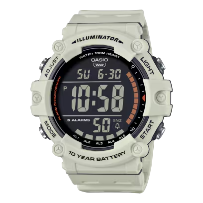 Reloj Digital Casio Illuminator Ae-1500wh-8b2v Color Blanco