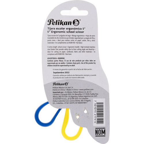 Tijeras Escolares Pelikan Punta Roma #5 Acero Inoxidable