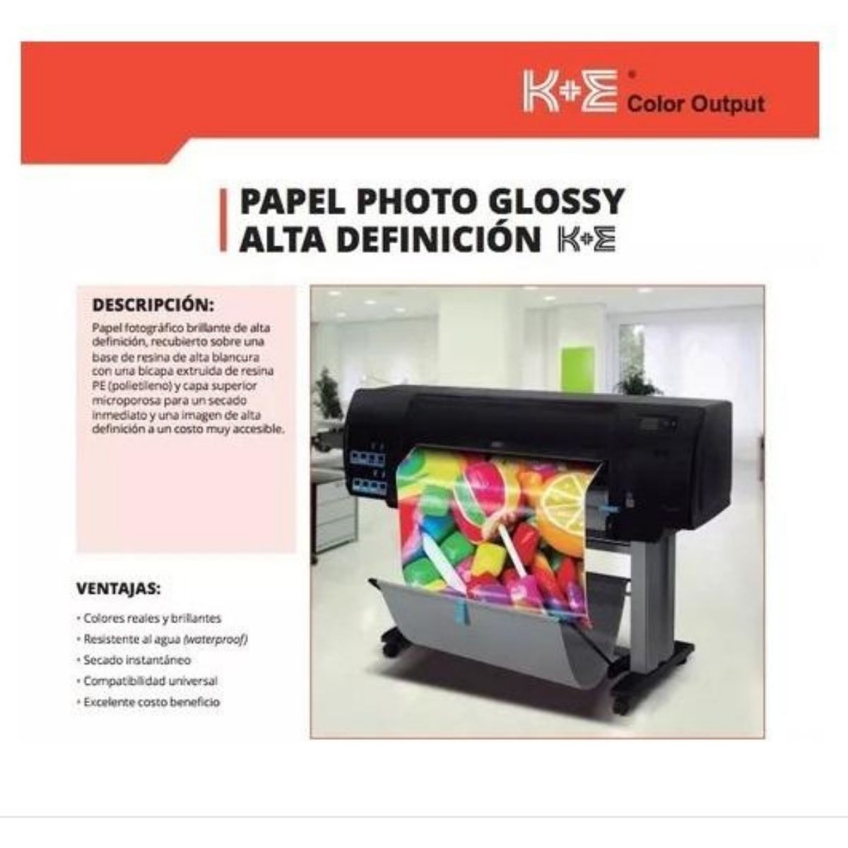 Rollo De Papel Photo Glossy Alta Definicón Kronaline Ke060 - MarchanteMX