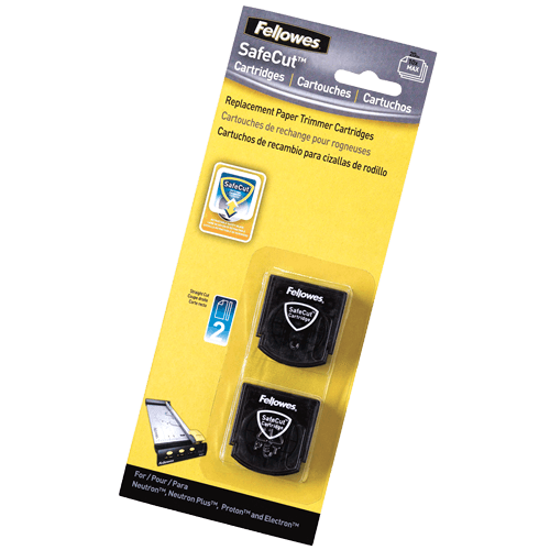 Navajas SafeCut™ para Cortadora Rotativa – Corte Recto, 2 piezas Fellowes - MarchanteMX