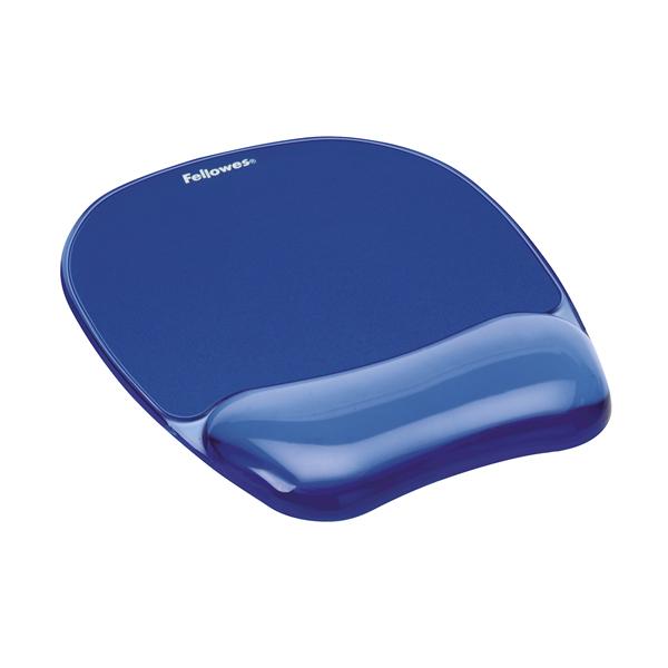 Mouse Pad con Reposamuñecas de Gel Crystal™ - Azul Fellowes - MarchanteMX