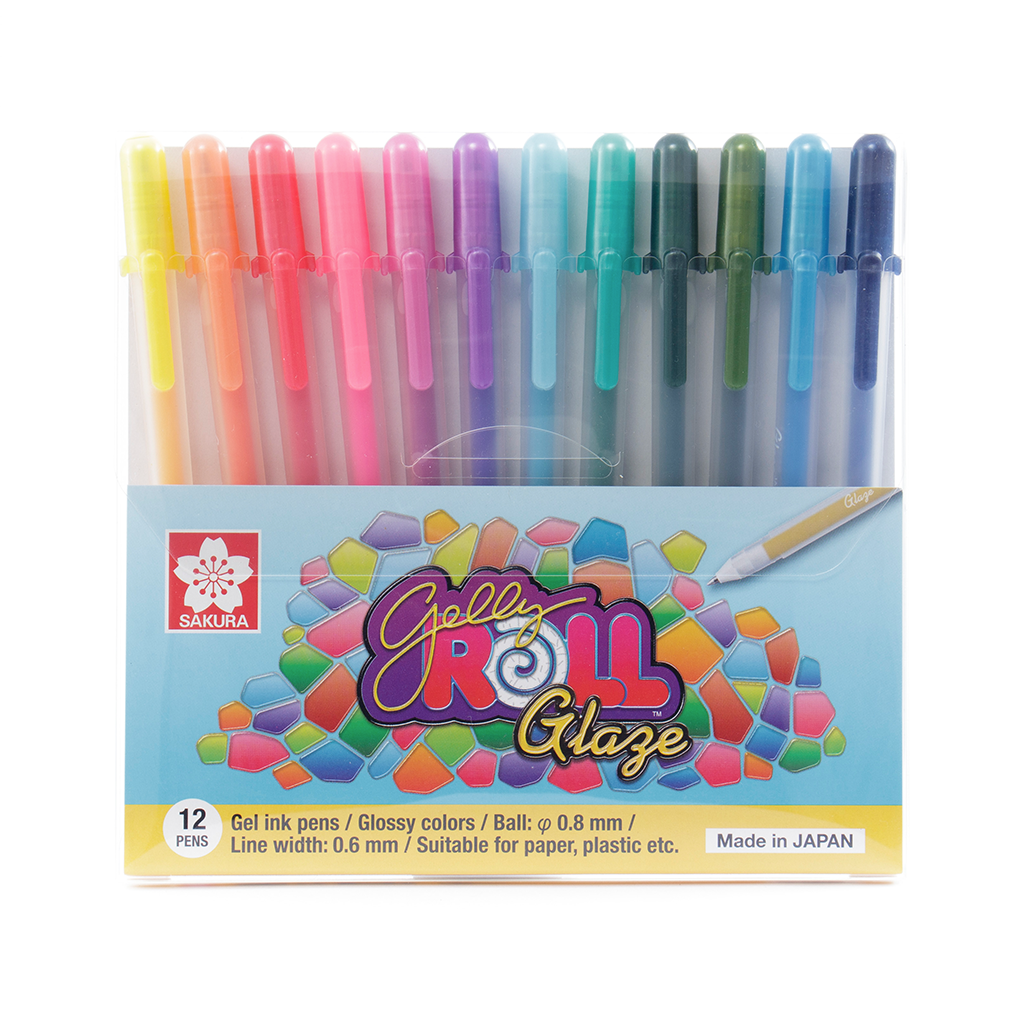 GELLY ROLL - Set con 12 plumas de gel glaze