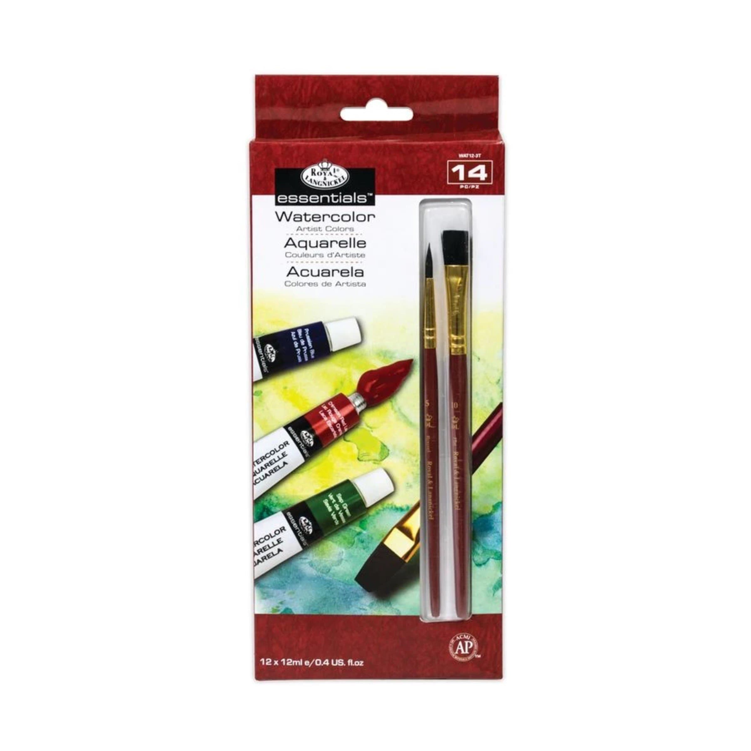 Set acuarela con 12 tubos de 12 ml