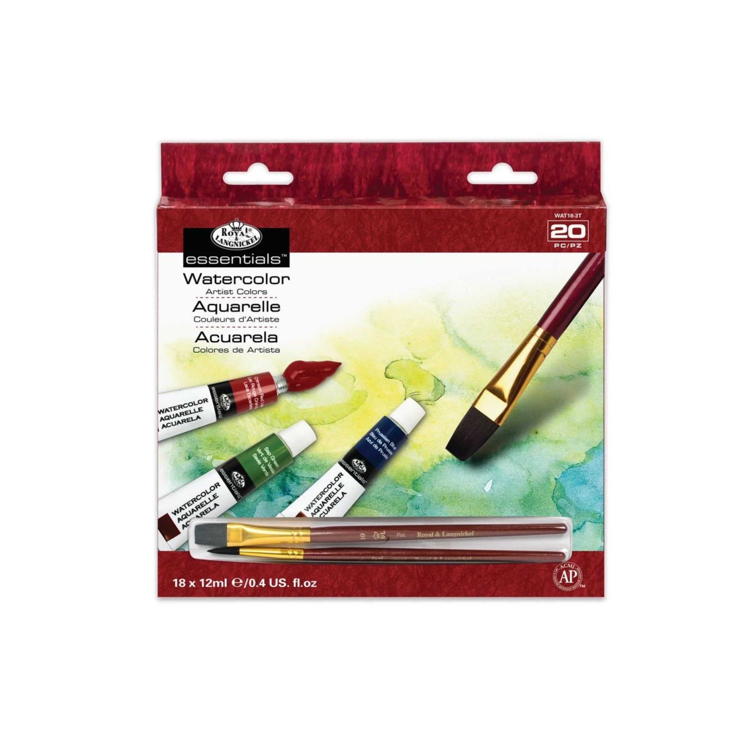 Set acuarela con 18 tubos de 12 ml