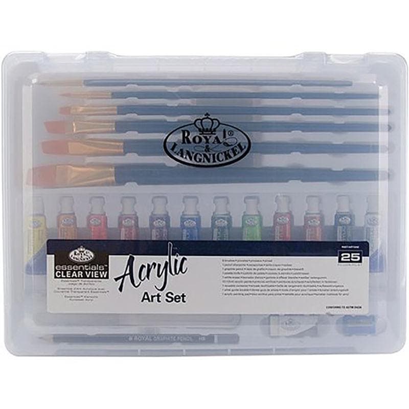 ROYAL LANGNICKEL - Estuche de plástico clear view acrílico #RSET-ART3202