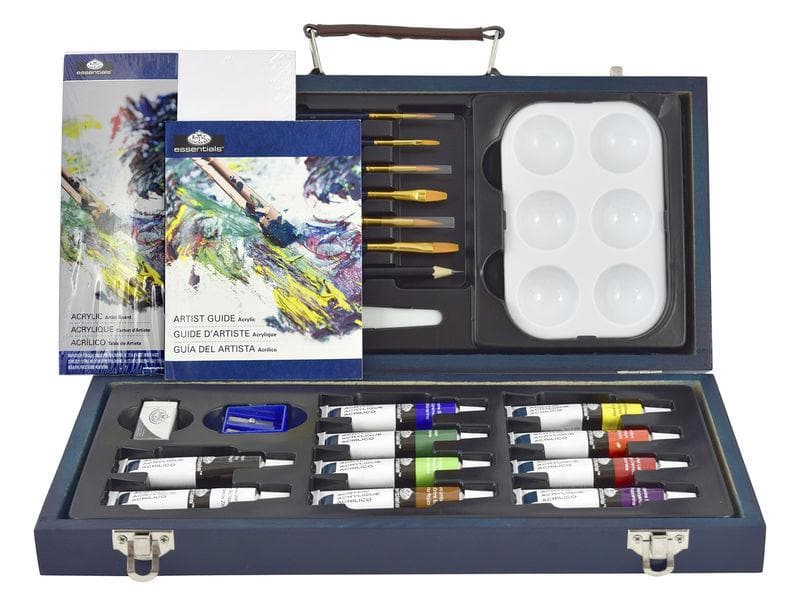 ROYAL LANGNICKEL - Estuche de arte de madera beginners acrílico #RSET-ACR3000