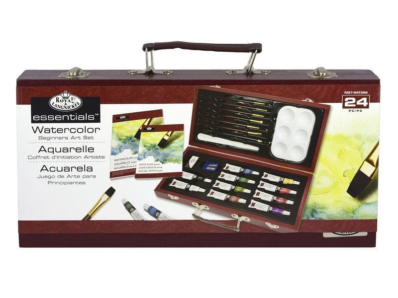 ROYAL LANGNICKEL - Estuche de arte de madera beginners acuarela