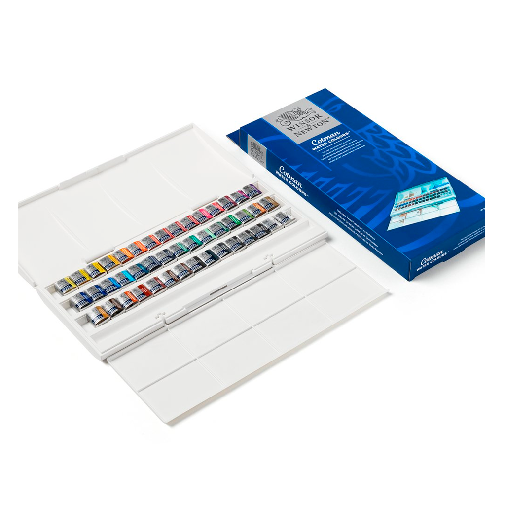 COTMAN - ESTUCHE DE ACUARELA 45 1/2 PASTILLAS #471
