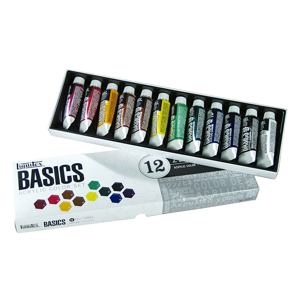 Set acrílico básicos 12 colores 22 ml