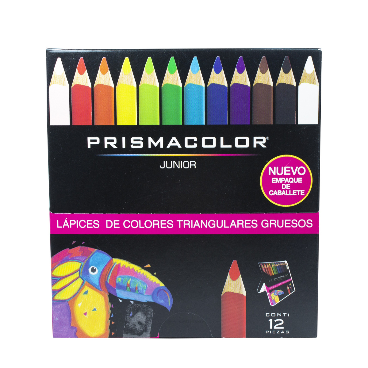 Lápices de Colores Triangulares Prismacolor Junior 12 piezas - MarchanteMX