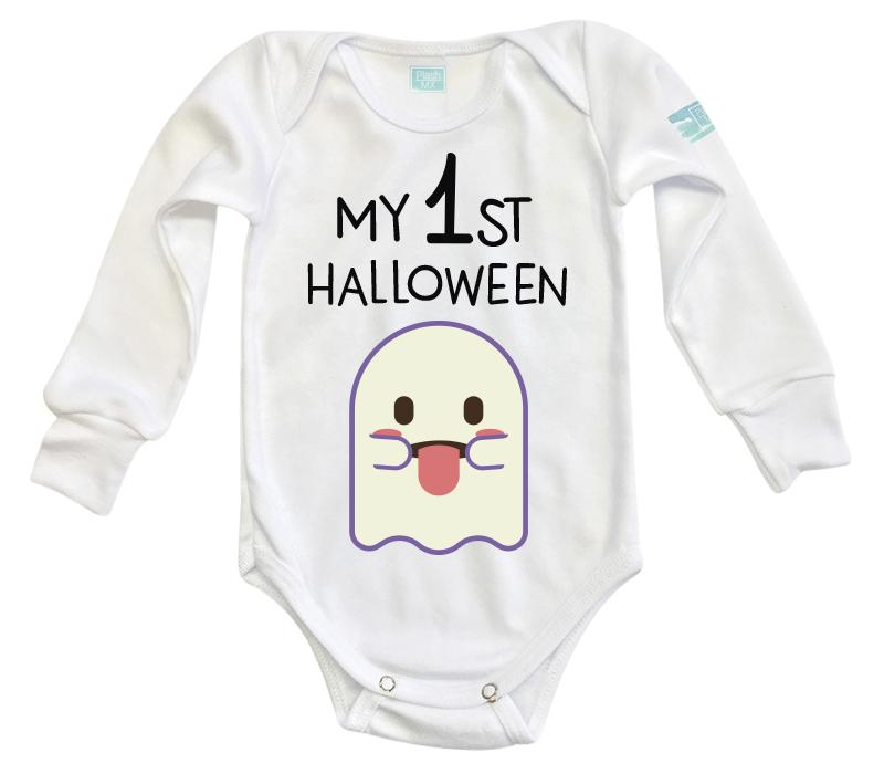Body Bebé 1st Halloween Fantasma Niña - MarchanteMX