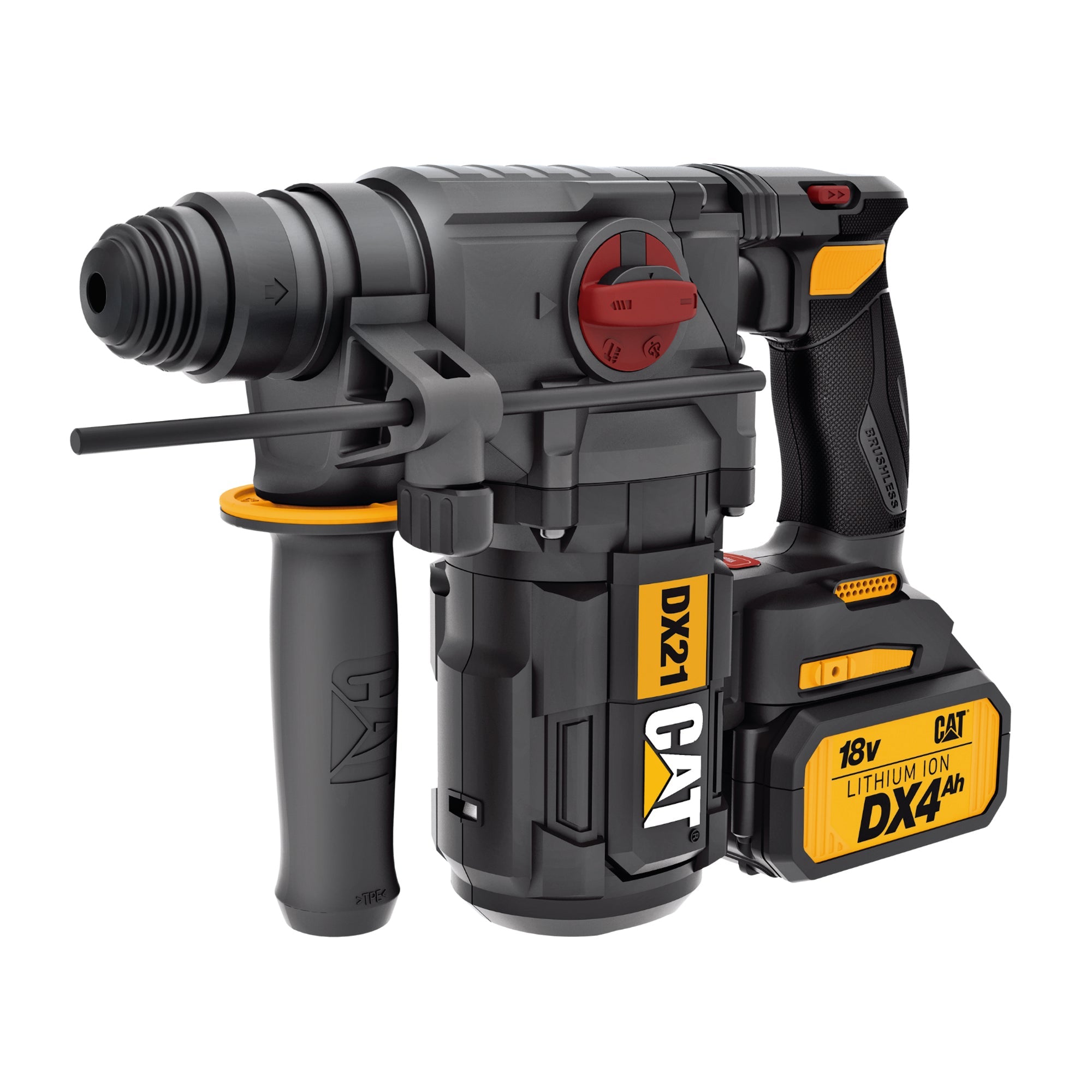 CATERPILLAR MARTILLO ROTATIVO SDS SIN ESCOBILLAS DE 18V SDS-26MM 2-2J DX21