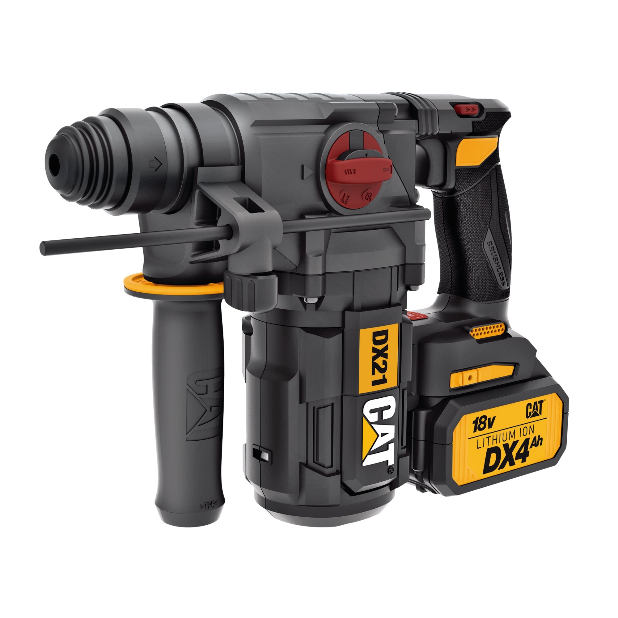 CATERPILLAR MARTILLO ROTATIVO SDS SIN ESCOBILLAS DE 18V SDS-26MM 2-2J DX21