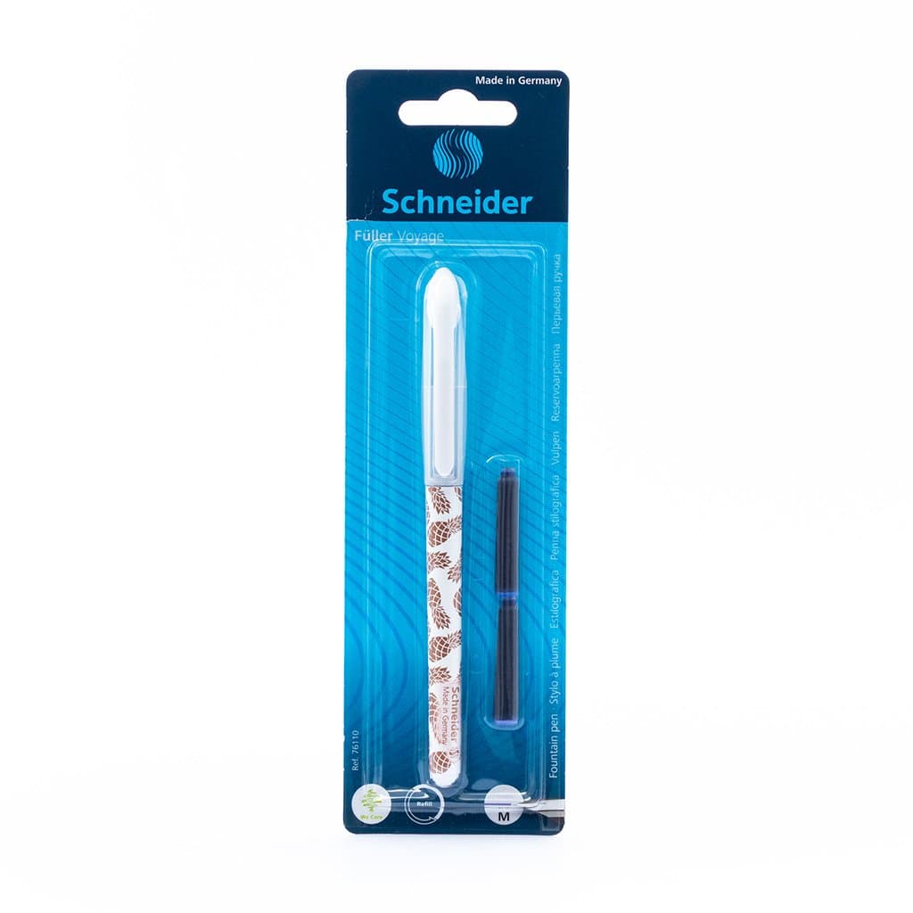 SCHNEIDER -PLUMA FUENTE VOYAGE TINTA AZUL