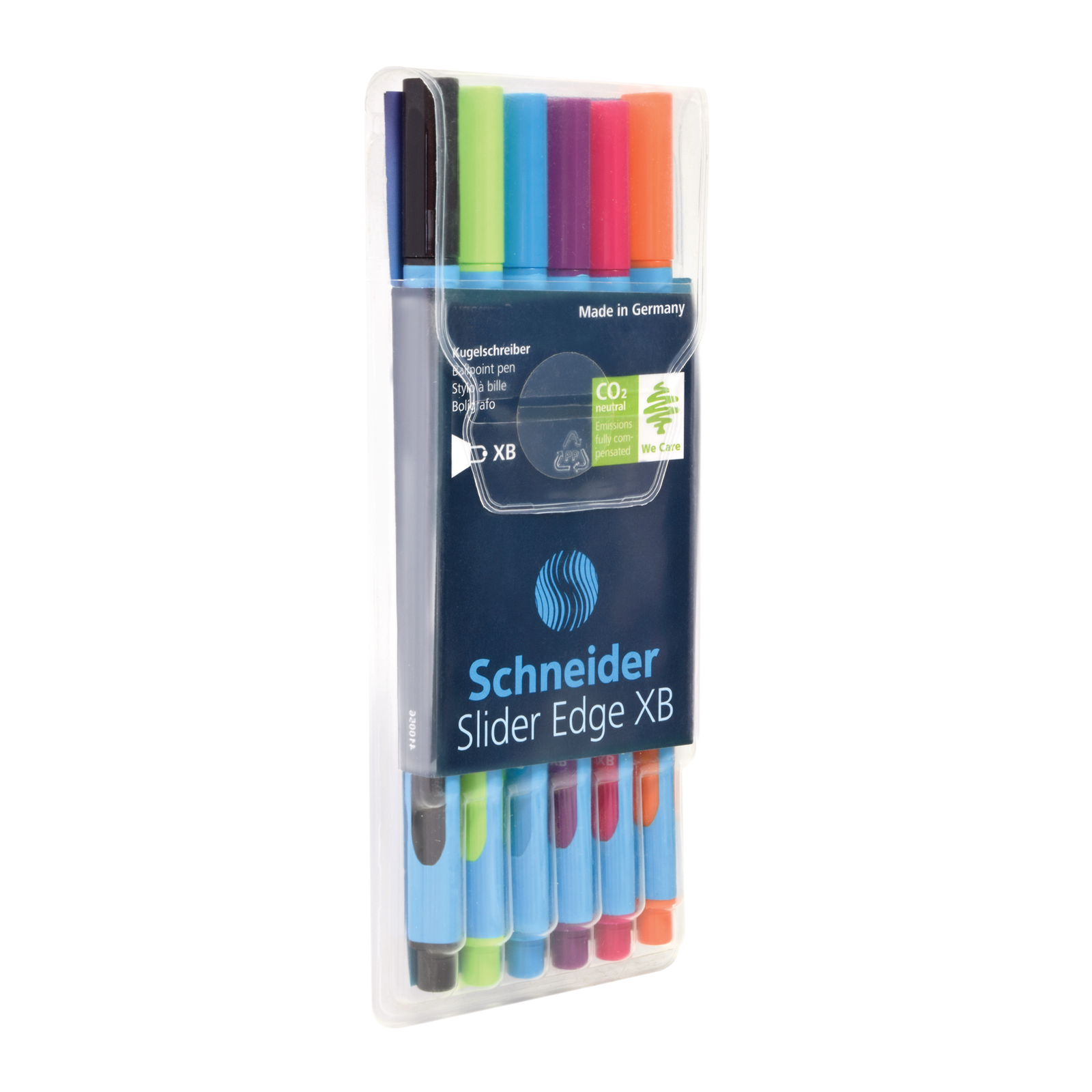 SCHNEIDER -ESTUCHE CON 6 BOLÍGRAFOS SLIDER EDGE XB