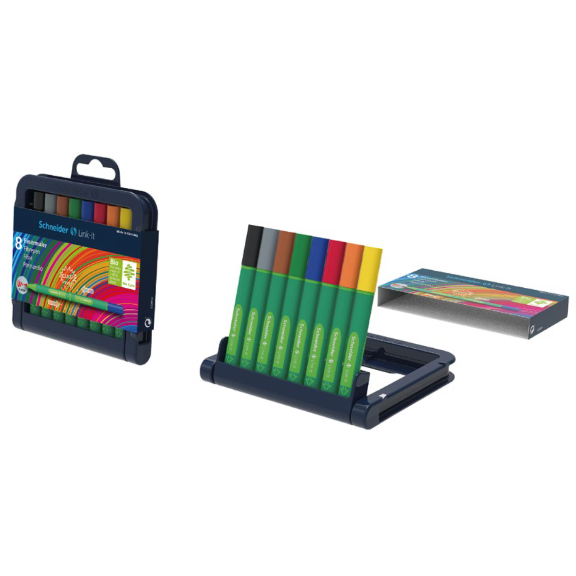 SCHNEIDER - ESTUCHE VACIO PARA 8 MARCADORES LINK IT