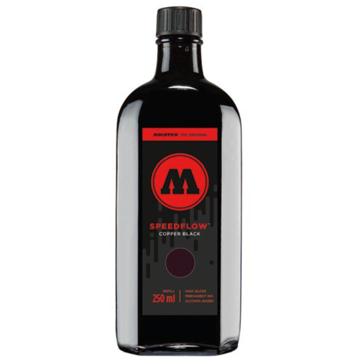 MOLOTOW - REFILL SPEEDFLOW TINTA PERMANENTE NEGRA 250ML
