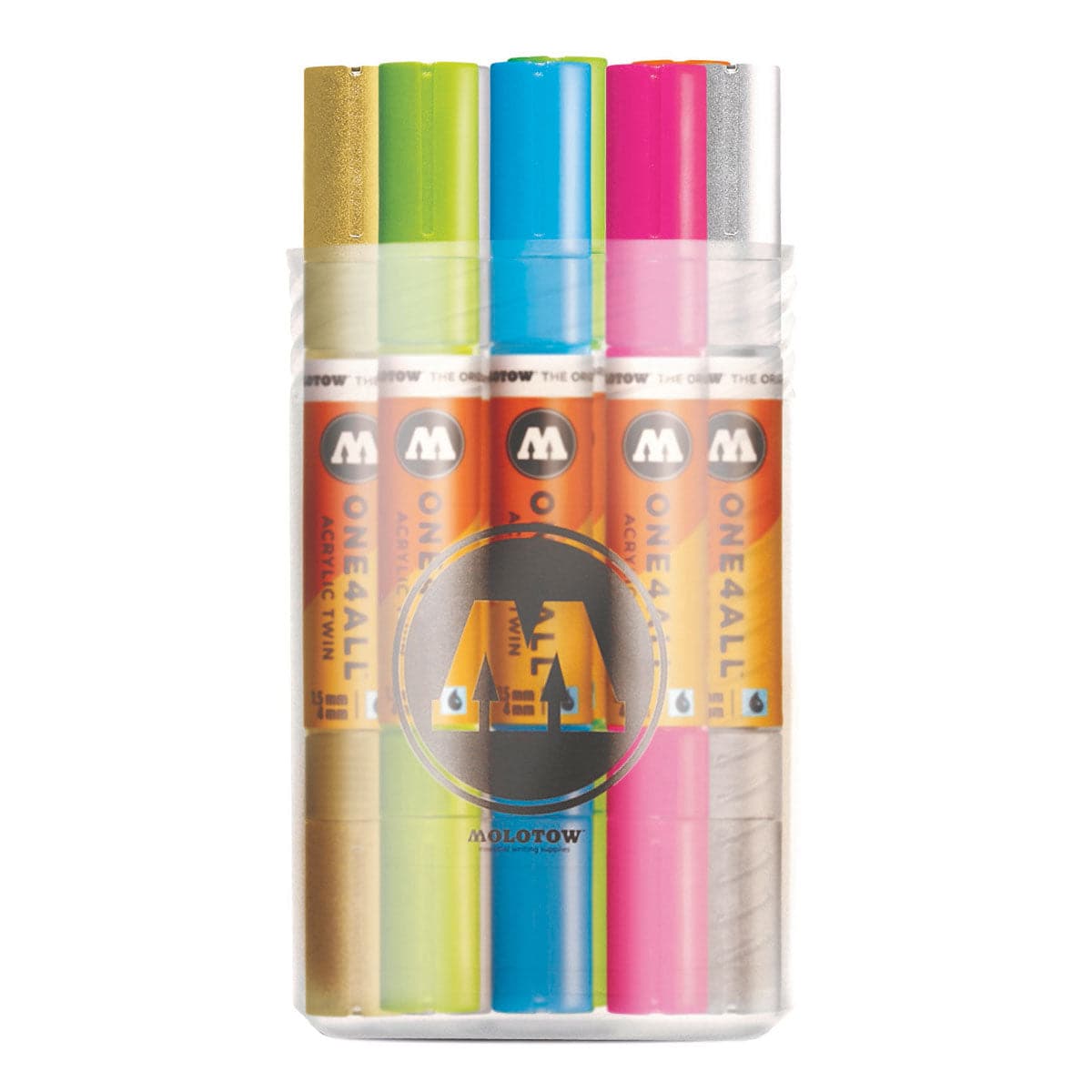MOLOTOW - MAIN KIT N¬∞ 1 con 12 marcadores acrílicos twin one4all de doble punta