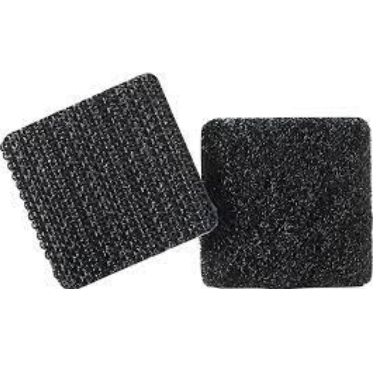 12 Cintas Adhesivas VELCRO® Sujetadores Cuadros organizador Adherible Negro - MarchanteMX