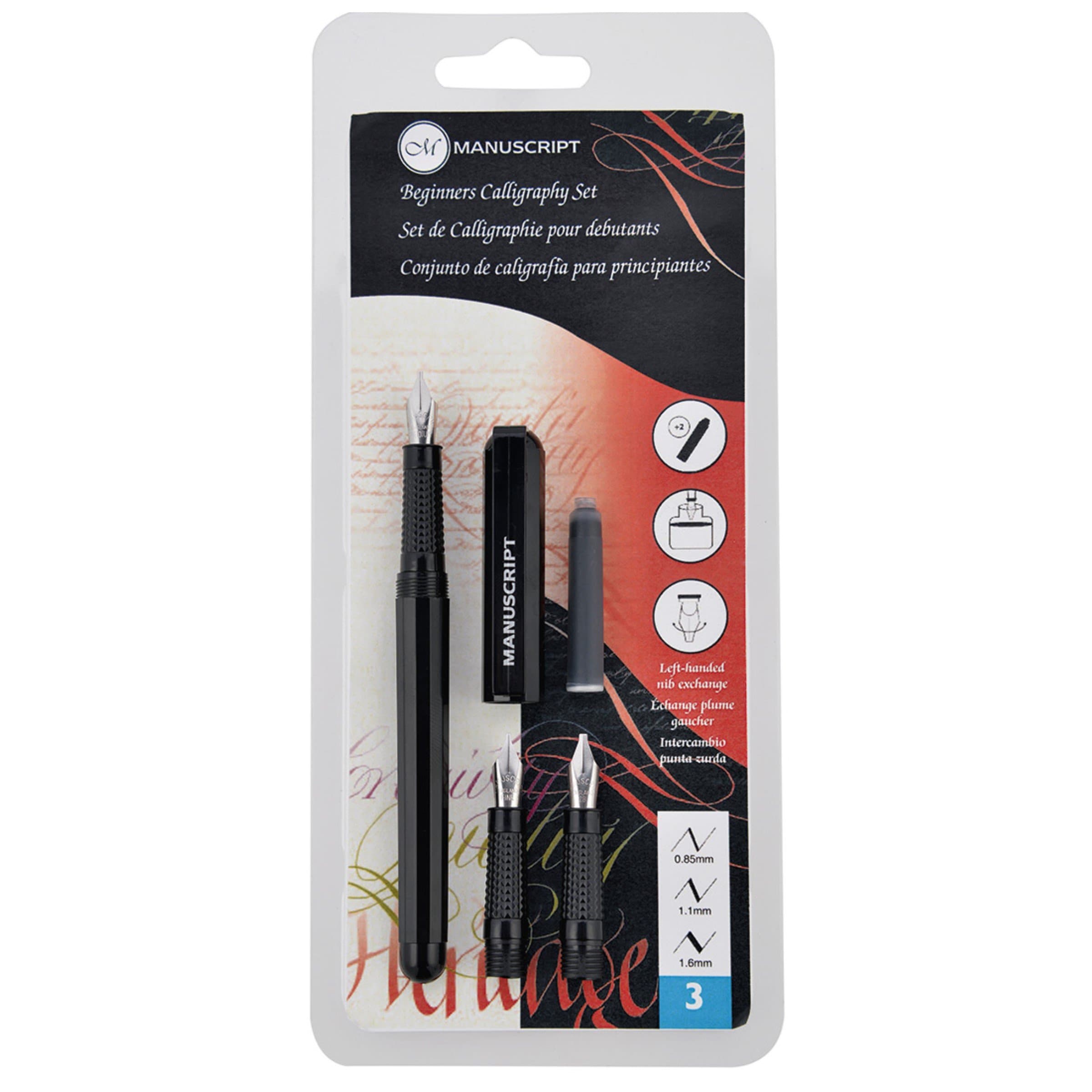 MANUSCRIPT - Pluma fuente con 3 piezas para caligrafía Mc1235-A