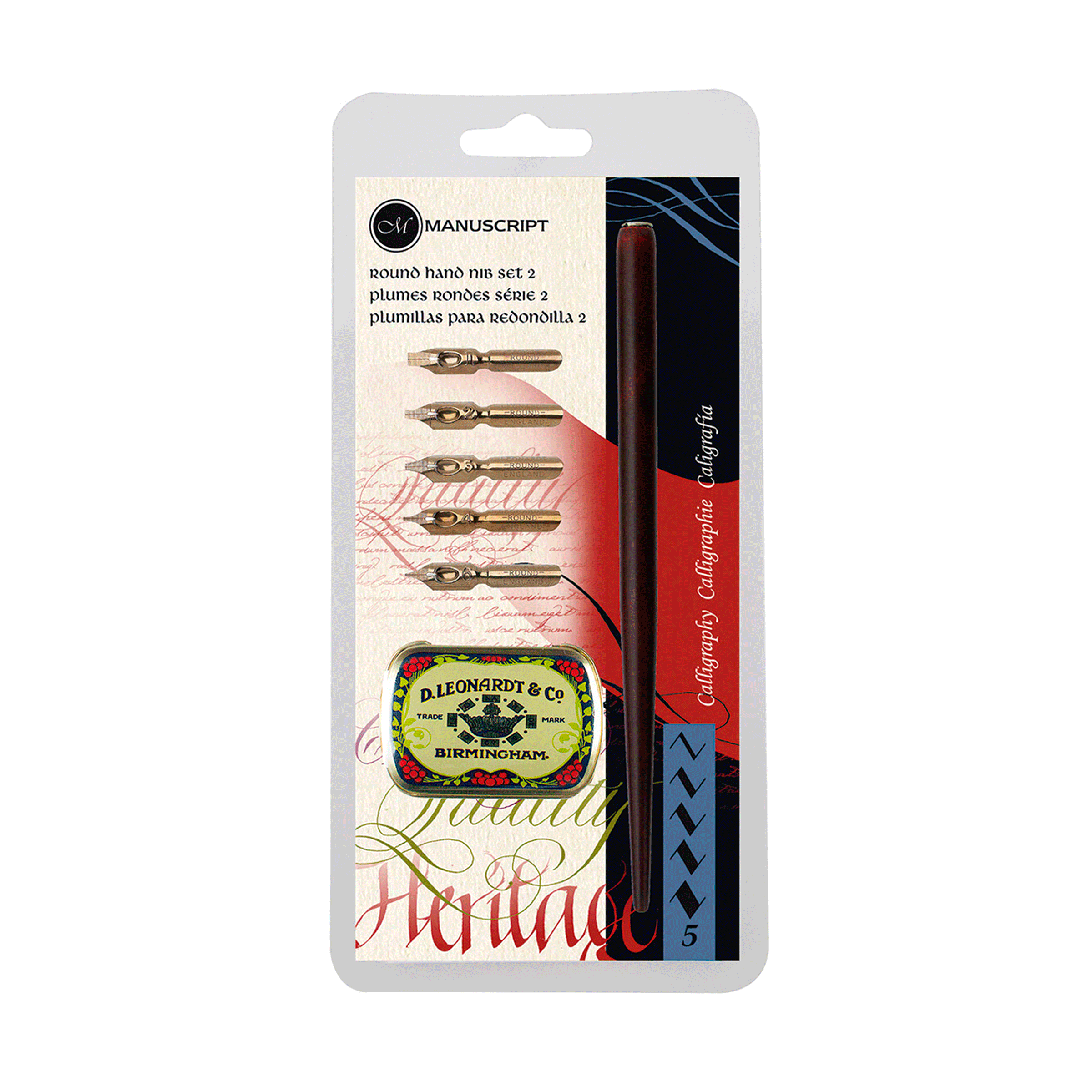 MANUSCRIPT - Set de plumillas Leonardt con 5 piezas MDP2036-A