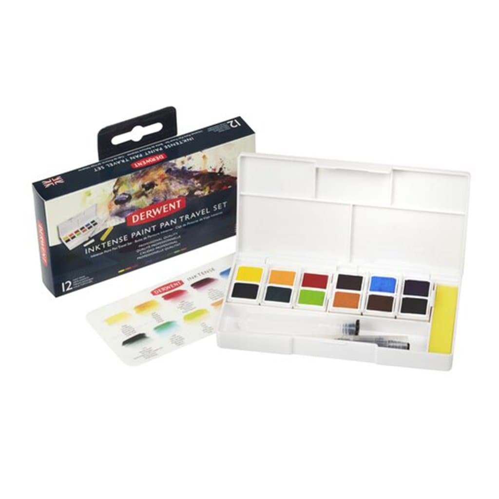 DERWENT - Estuche de bolsillo con 12 pastillas inktense # 2302636