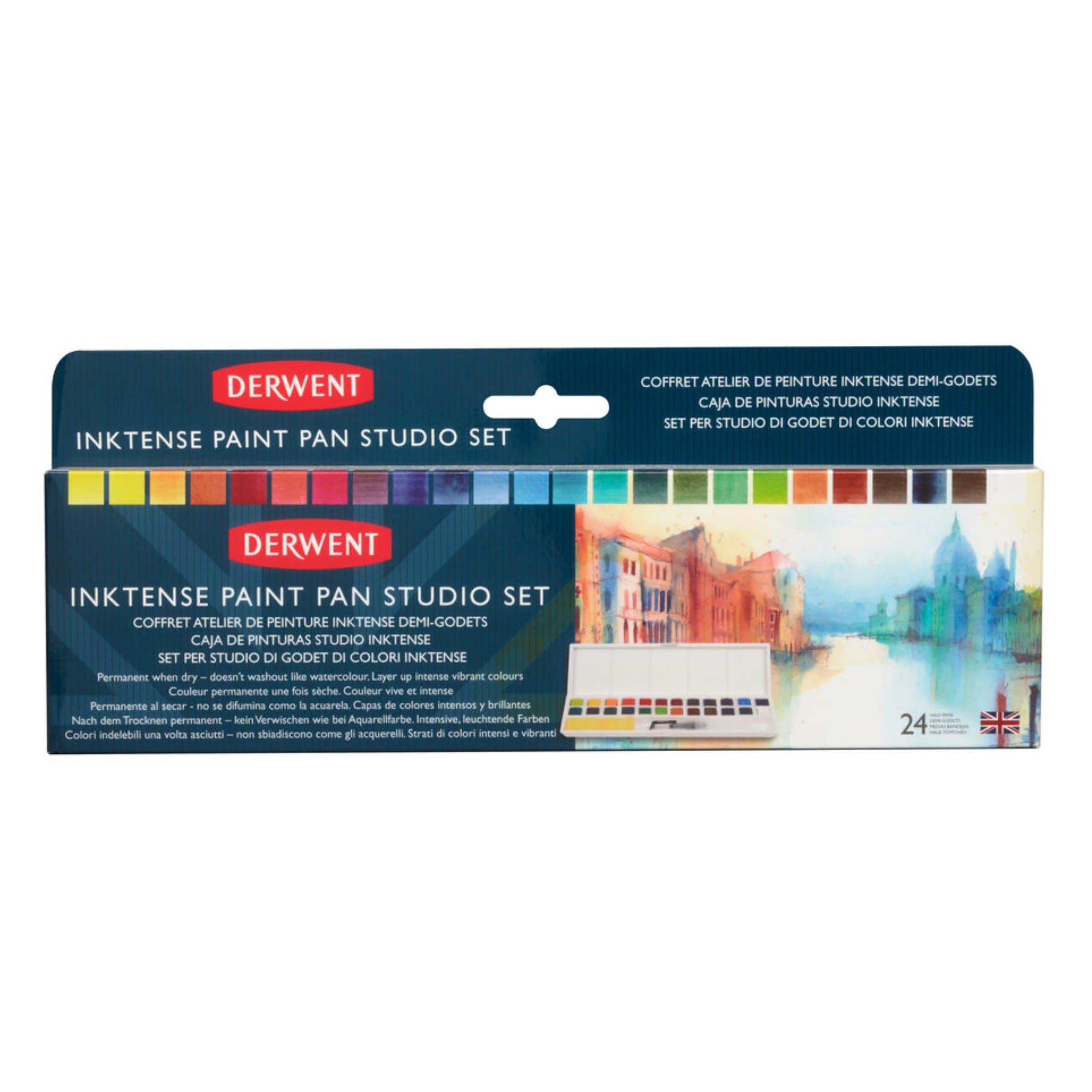 DERWENT - Estuche de bolsillo con 24 pastillas inktense #2305545