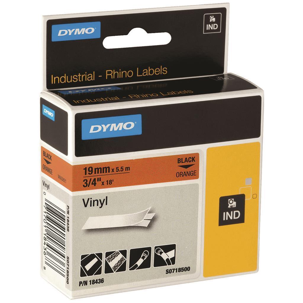 Cinta Vinilo color Naranja 19mm Dymo - MarchanteMX