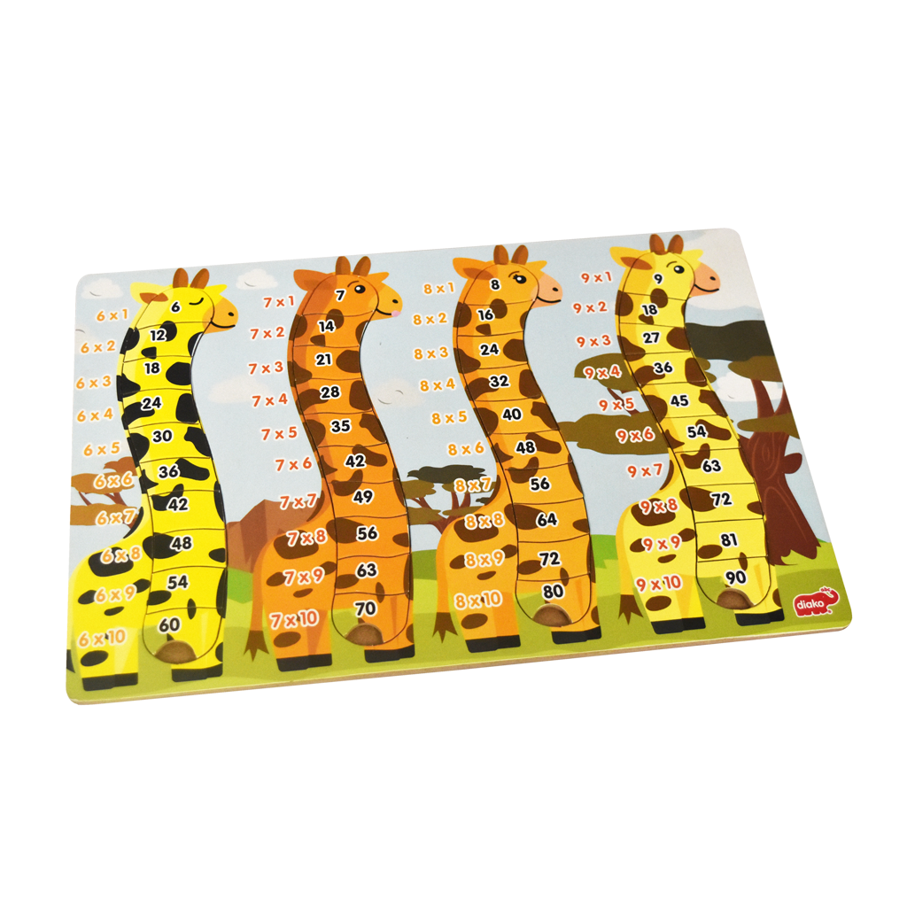 Rompecabezas Tablas de Multiplicar 6-9