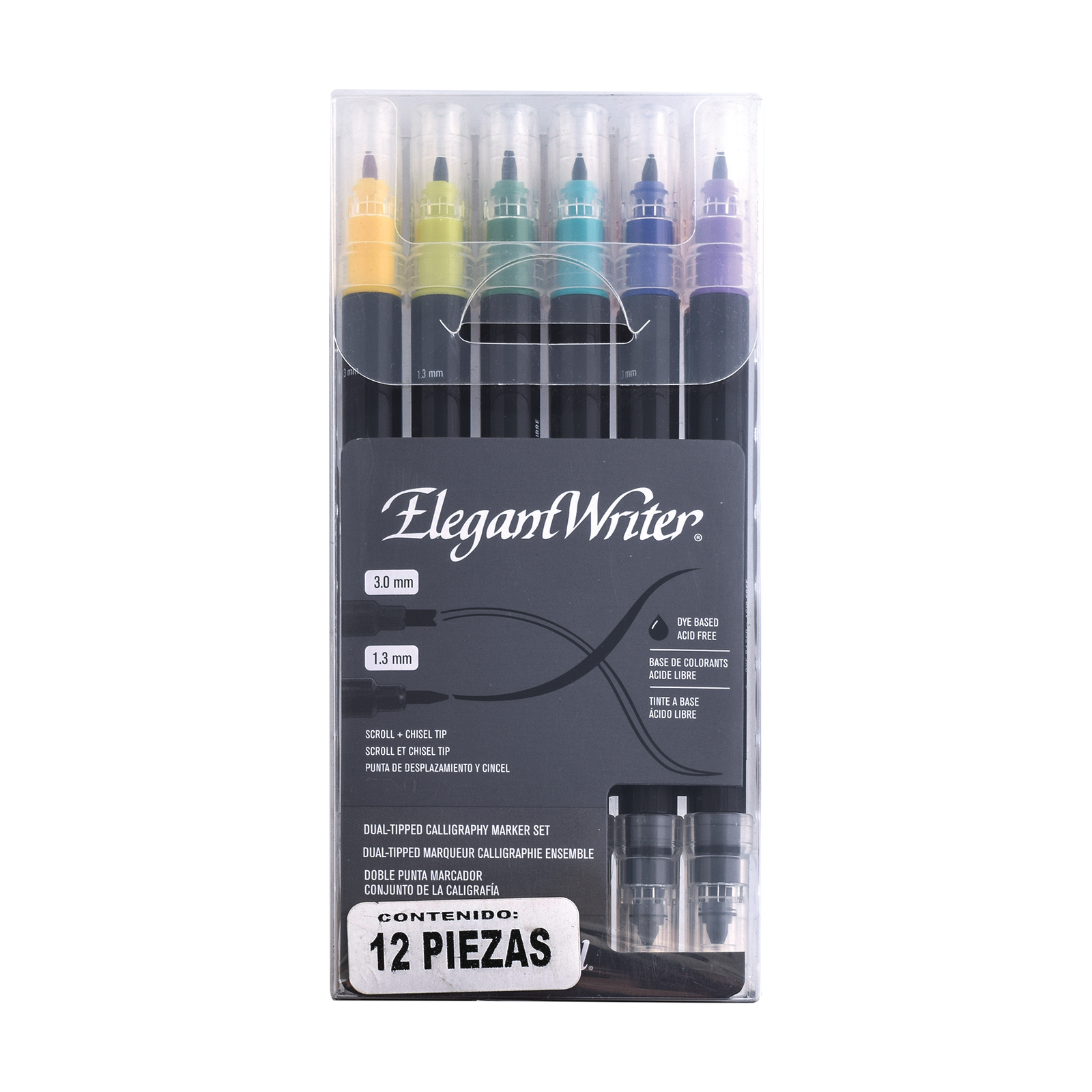 SPEEDBALL - SET CON 12 MARCADORES DE COLOR PARA CALIGRAFÍA