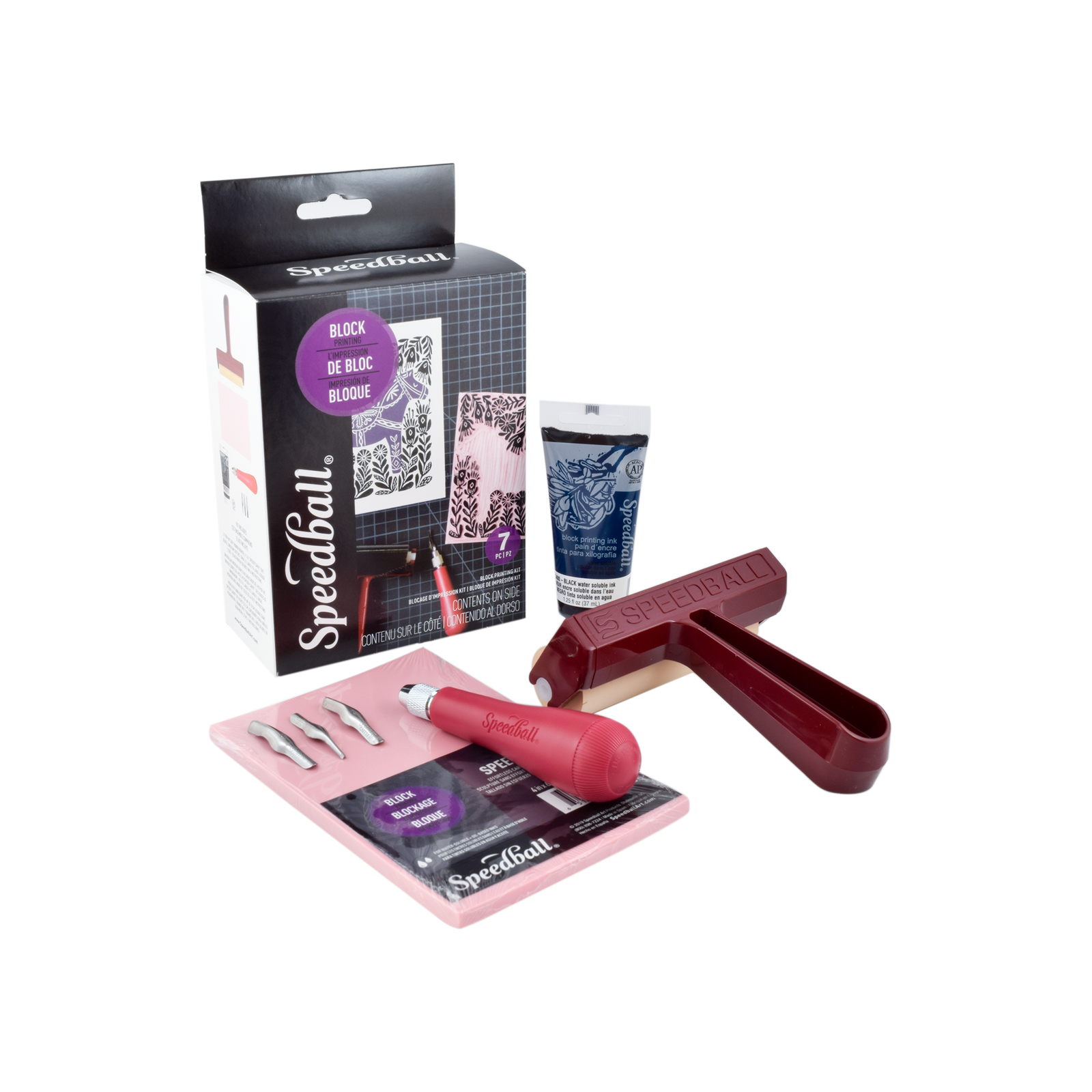 SPEEDBALL - Kit de iniciación para impresión con un bloque