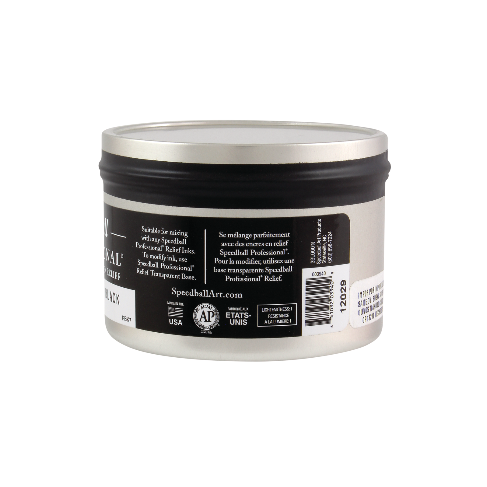 SPEEDBALL - Tinta profesional supergraphic black 236.5 ml