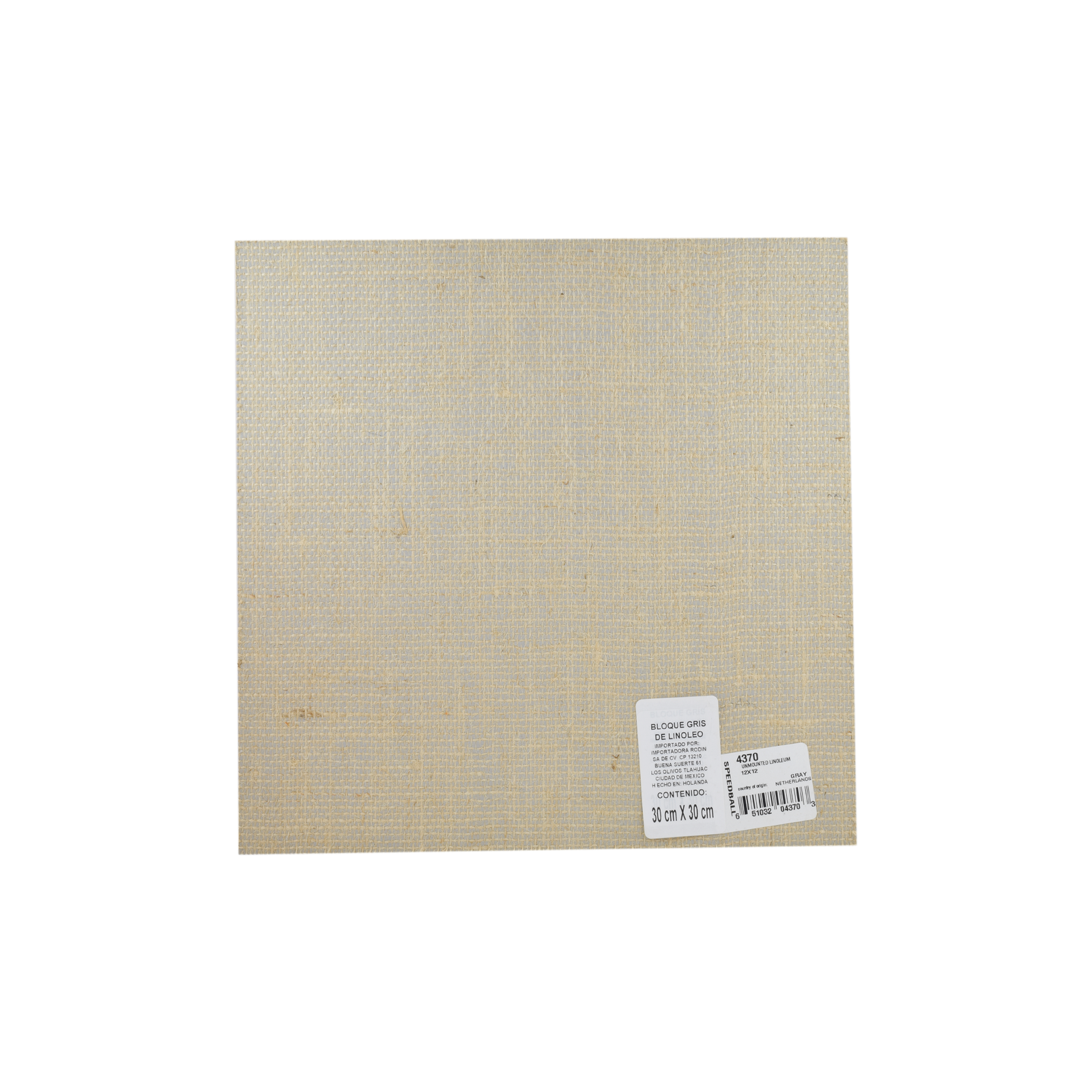 SPEEDBALL - Bloque gris de linóleo 30X30 cm