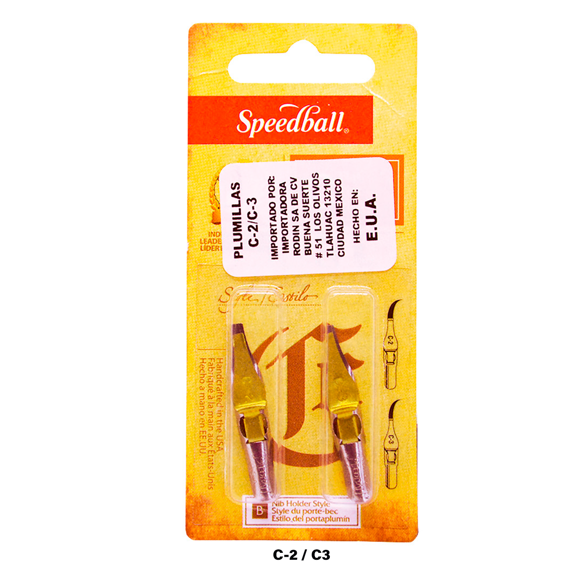 Speedball - BLISTER CON 2 PLUMILLAS SERIE 5-C