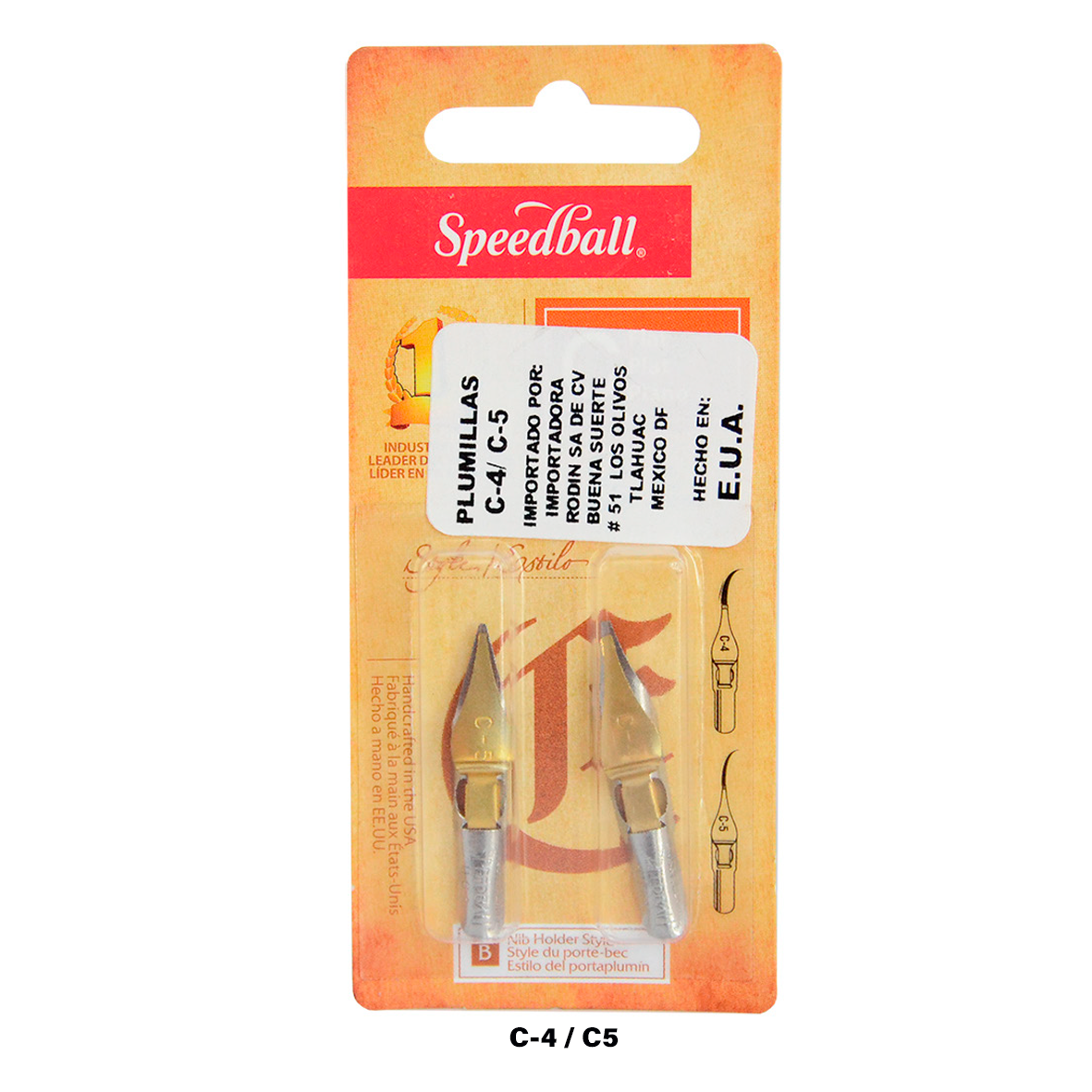 Speedball - BLISTER CON 2 PLUMILLAS SERIE 5-C