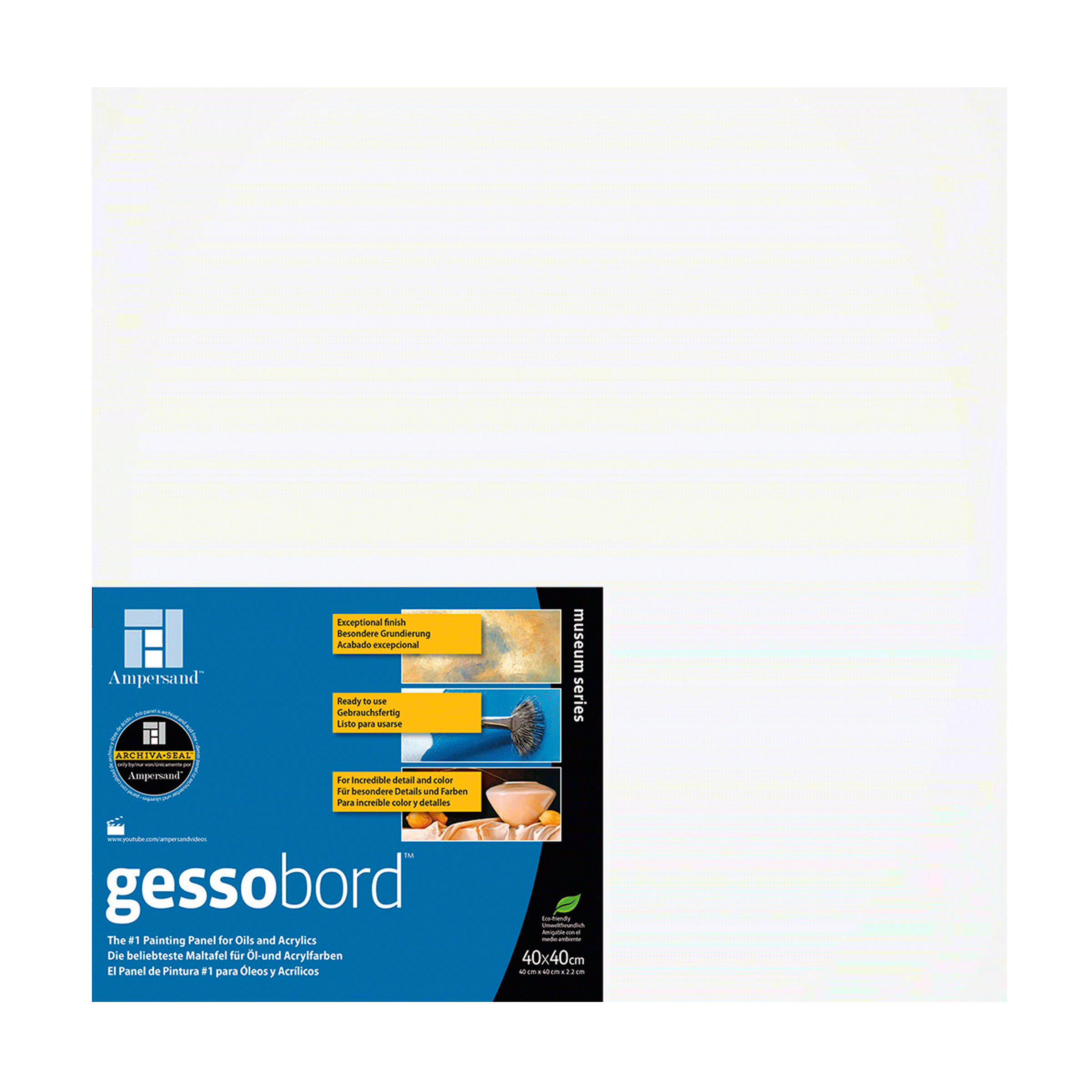Ampersand - Panel de madera con gesso 3mm