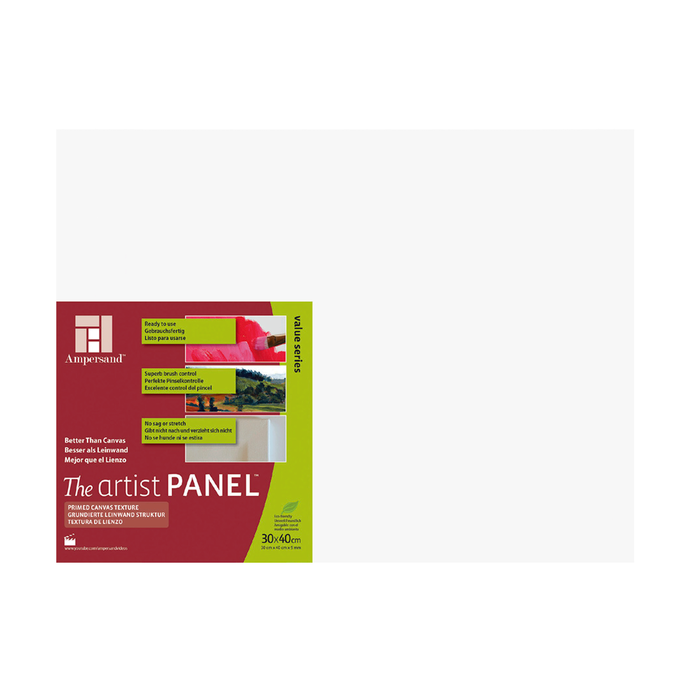 Ampersand - Panel artist con textura de lienzo 3.8 cm