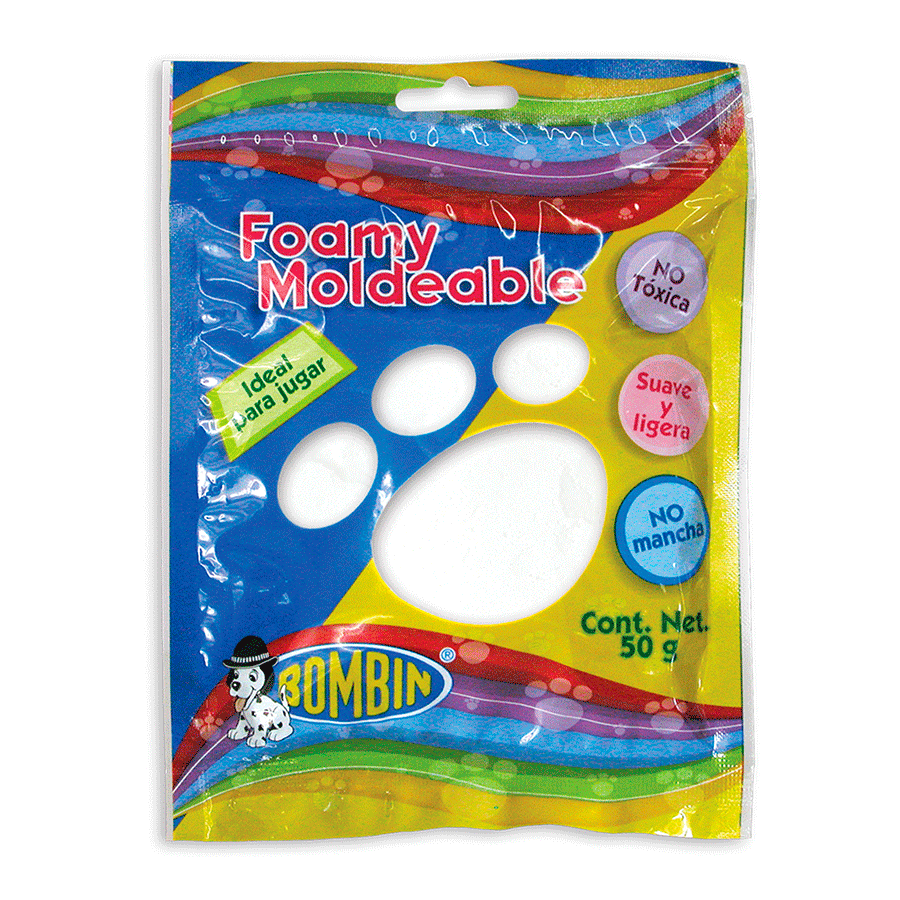 Foamy Moldeable 50g Bombin Color A Elegir - MarchanteMX