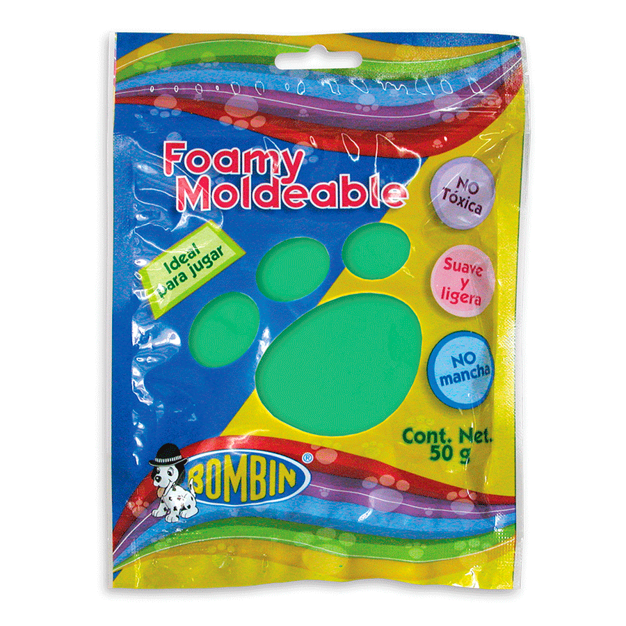 BOMBIN - Foamy moldeable Verde / 50 gr - bombin - empaque