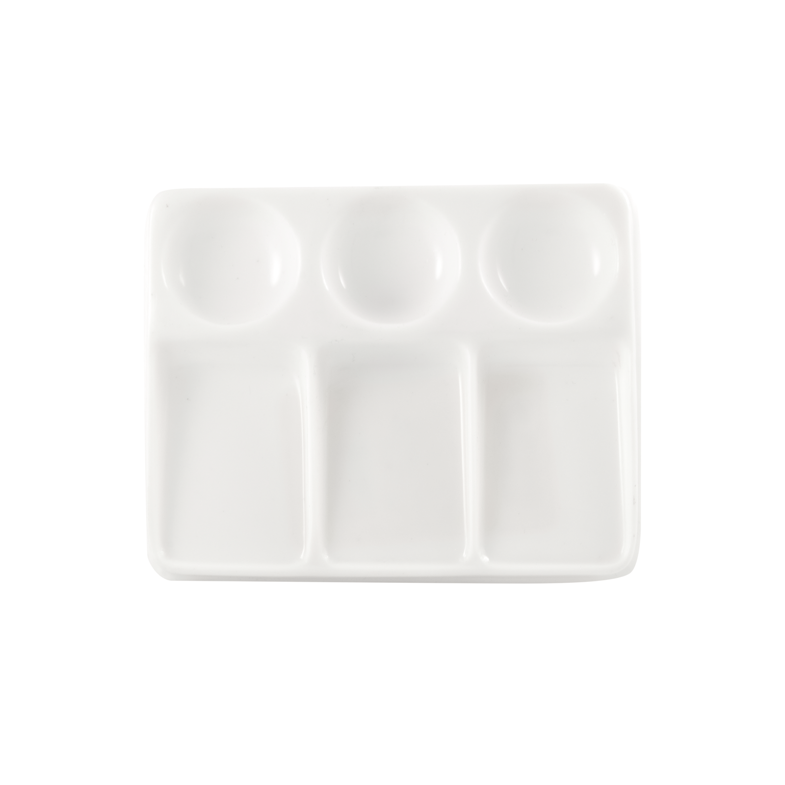 ATL - Godete de plástico rectangular con 6 cavidades