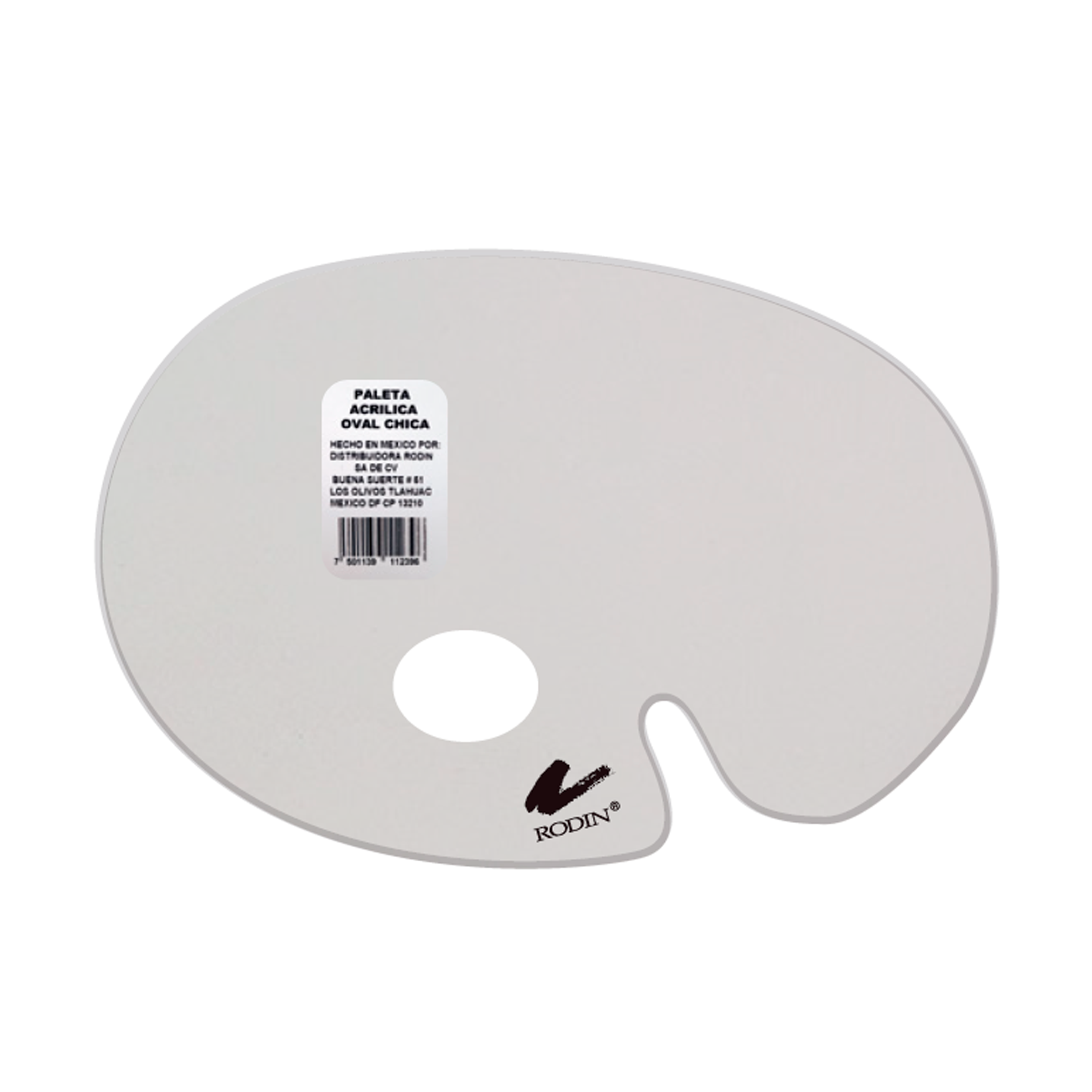 ATL - Paleta acrílica oval transparente