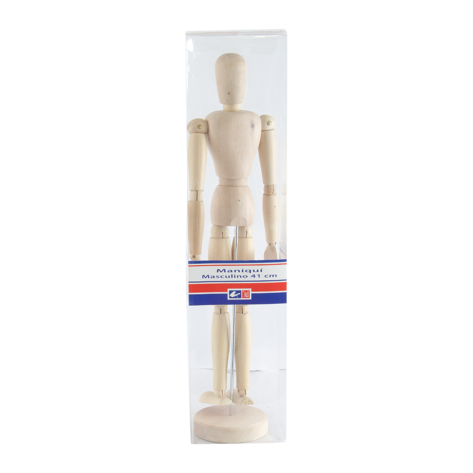 ATL - Maniquí de madera articulado masculino 40.5 cm
