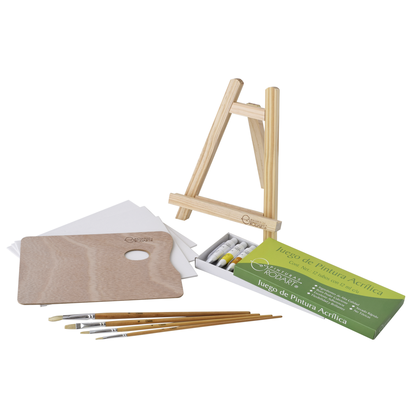 RODART - Juego básico de acrílico + caballete
